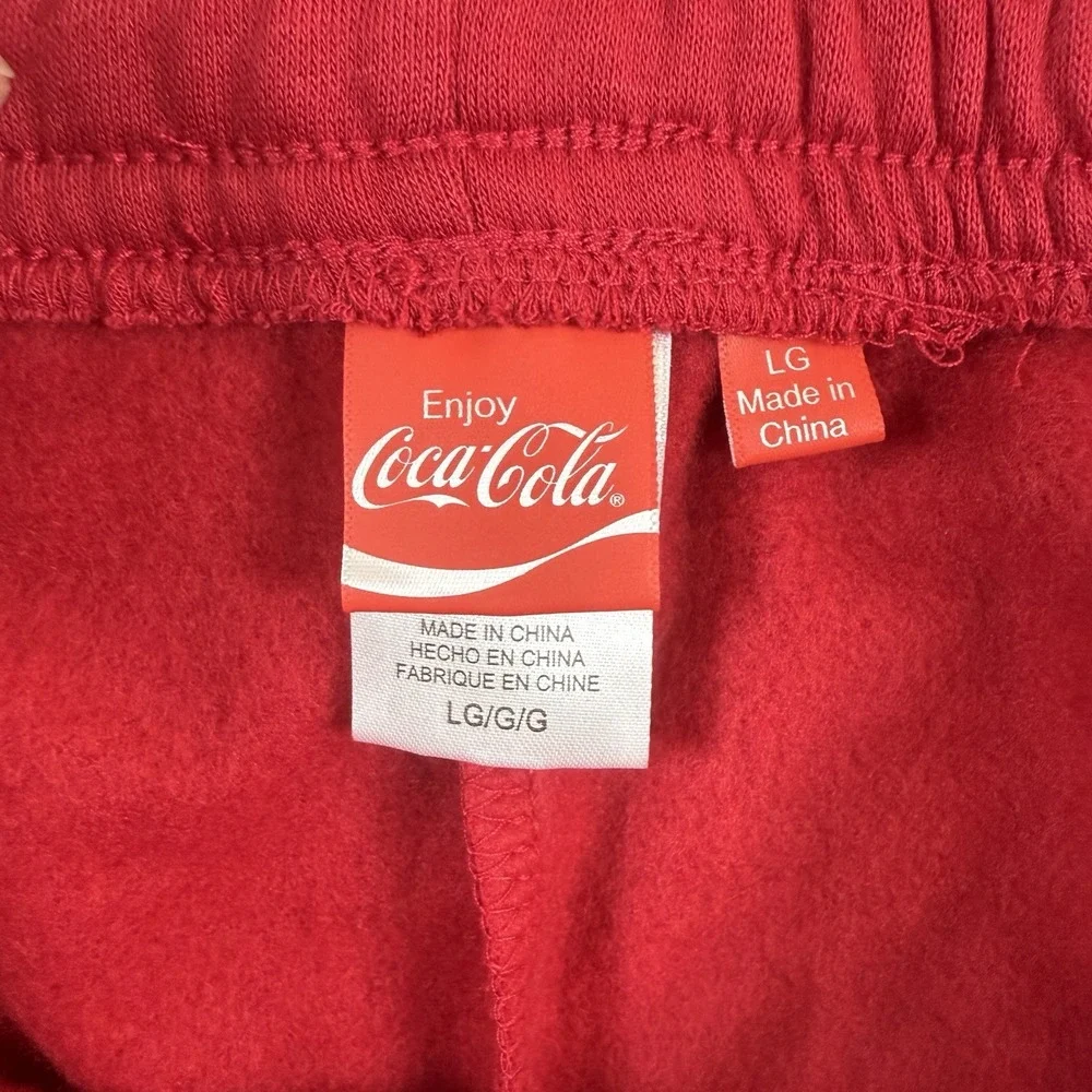 Coca-Cola‎ Women's Holiday Junior's Sweatpants Flair Lounge Pajama Pants Large